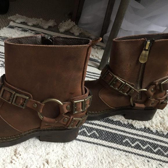 Jeffrey Campbell Brown Leather Boots - Picture 3 of 7